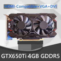 GTX550TI 2GB 4GB 6GB 컴퓨터 그래픽 카드 192bit GDDR5 NVIDIA PCI-E 2.0 HDMI 호환 1050TI 게임 비디오 냉각 팬 포함, CHINA, GTX650TI 4GB 128Bi