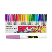 모나미 네임펜 24색 세트 중간글씨용F 컬러유성마킹펜, 단품