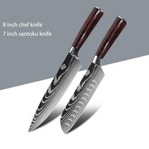 고기슬라이서 육설기 커터요리사 칼 레이저 다마스커스 스테인레스 스틸 주방 1-10 개 일본 산토쿠 생선, 11 AD