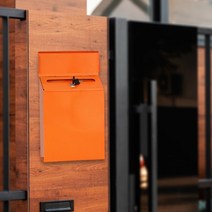 우체통 우편함 iron art vertical modern 방 학급건의함 postbox, 주황색
