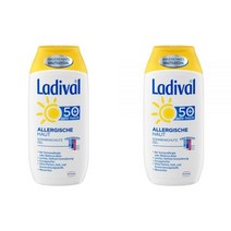 독일 Ladival Sonnenmilch Gel allergische Haut 라디발 썬 밀크 젤 알러지 SPF50 200ml 2팩