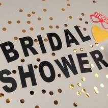 [S]반짝이가랜드(BRIDAL♥SHOWER)블랙