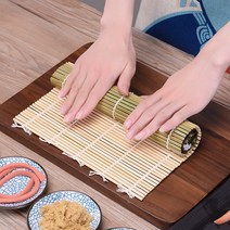 초밥틀 소풍도시락 일본 스시 도구 해초 롤 커튼 대나무 가정용 논 스틱 요리 금형 세트, [4] 두꺼운 초밥 대나무 커튼  붙지 않는 쌀 삽
