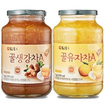 담터 꿀생강차A 1kg + 꿀유자차A