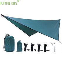 바람막이 텐트 빅 아그네스 터프 다기능 채광창 방수 및 자외선 차단제 방풍 야외 캠핑 필요한 차양 야외 제품, 거무스름한 녹색