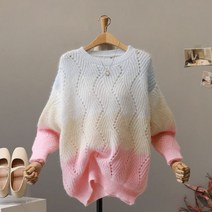 모노시크 포미테 오로라 그라데이션 펄 니트_MNKS407