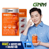 GNM 루테인11 1박스 비타민 6종 + 미네랄 4종 눈건강 비타민B 아연 엽산, 단일속성