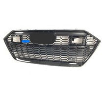 자동차 앞 범퍼 그릴 센터 (RS7 스타일 전용) 아우디 A7 / C8 2019 에 적합, 01 Chrome Emblem