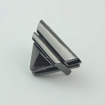 공예 금속 삼각형 프레스 패션 스위치 잠금 장치 1 개 DIY 핸드백 가방 지갑 수하물 하드웨어 폐쇄 부품 액세서리, [01] BK, 01 BK
