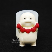 몰드비 하트 지방이 2D 실리콘 수제 몰드