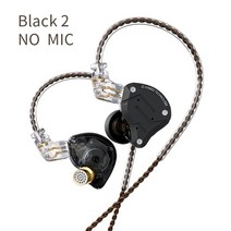 노트북듀얼모니터 보조모니터 kz zs10 pro 골드 이어폰 4ba + 1dd 하이브리드 10 드라이버 hifi 베이스 이어버드 인 이어 헤드폰 노이즈 캔슬링 메탈 헤드셋, 퓨어 블랙 노 마이크