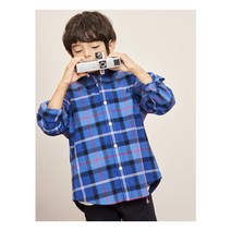 [빈폴키즈] [이월 30% OFF] 블루 클래식 헤릿 체크 셔츠 (BI1764U02