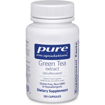 Pure Encapsulations 그린 티 추출물 디카페인 캡슐, 120개입, 1개, 120정