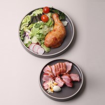 로얄베일 블랙포레스트 플레이팅접시 3size 3color, 리버블루