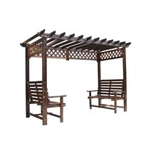야외 정자 원두막만들기 정원 사각 펜션 마당 데크, 고급 조각 포도 랙