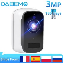 wifi 카메라 3mp 배터리 전원 야외 무선 보안 카메라 pir 경보 sd 카드 기록 cctv 비디오 감시 camhi pro 앱, 캠 x x 64g, 협력사