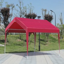 이동형주택 주거용컨테이너가격 이동식한옥가격 파고라제작, G.3X3 와인 레드 캐노피