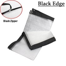 PE 투명 방수 천 정원 Pergola 방수포 지퍼 도어 발코니 캐노피 차양 커튼 0.33mm, [19] 2x4m, [02] Zipper-Black Edge