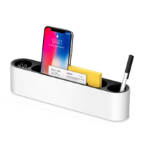 에이플럼 데스크 정리함 오거나이저 모니터앞 정리 미니멀 다용도 정리함, 베이지