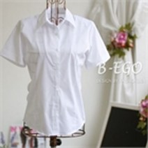 비에고 베이직 반팔 면스판 블라우스 905BG