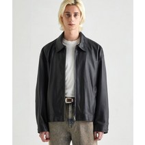 LOFI [비건 레더] 오버핏 싱글 자켓 (블랙) [VEGAN LEATHER] OVER-FIT SINGLE JACKET (BLACK)