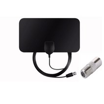 MAYTO 4K25DB Hd Tv Dtv Box Digitale 고 이득 디지털 안테나 미니 HDTV 지상파 TV DVB-T2 수신, 01 Black