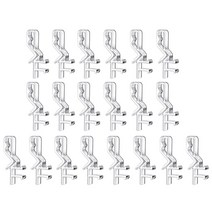 20pcs 미니 윈도우 밸런스 클립 투명 플라스틱 숨겨진 커튼 리테이너 고정 장치 홀더 브래킷 홈 수평 맹인