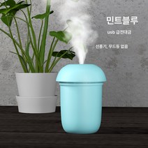 USB 가정용 무음 미니 3in1 공기청정기 무드등 차량용 가습기 선물, X5 스탠다드 민트블루