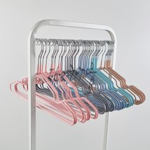 아기옷걸이 논슬립 유아 아동 어린이 키즈 컬러 옷걸이 10P, 4. 민트