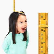 [키재기자추천] 모두달라 실용적인 온가족 어린이 키재기자 키측정기, 180cm, 노랑
