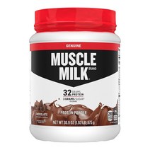 Muscle Milk Genuine 머슬밀크 프로틴 32g 파우더 초콜릿 30.9oz(875g), 1개, 1