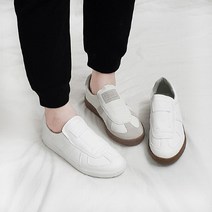 디아슈즈 르본 국산 남녀커플 독일군 밴딩 스니커즈 슬립온 3cm