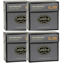 스티븐 스미스 티메이커 로드베르가못 No.55 15티백 34g 4팩 Steven Smith Teamaker Lord Bergamot Earl Grey Black Tea 얼그레이티, Leaf Earl Grey Black Tea, 4박스