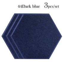 음향 3팩 벽 방음 음향 패널 장식 홈 뮤직 스튜디오 음향 벽 패널, 진한 파란색, 0.8cm 저밀도, 작은 육각형