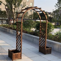 10종 정원아치 가든 아치 정원문 전원주택 화단 테리스 정원데코 대문, 버킷아치가있는(트럼펫)