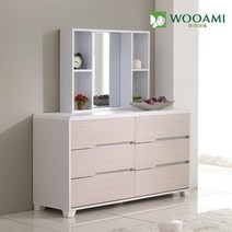 리아나 와이드화장대세트, 화이트오크