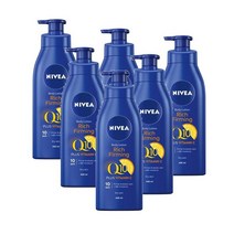 니베아 바디 리치 퍼밍 로션 큐텐 플러스 비타민C 건성피부 400ml Nivea Body Rich Firming Lotion Q10 Plus, 6개