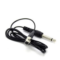 일렉기타케이블 오디오 어댑터 일렉트릭기타부품 ta3f 미니 xlr 3 핀 6.35mm 14 잭 악기 와이어 akg 무선 pr4500 pt450 sr470 pt470 sr420, 검은색, 1m