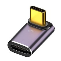 충전기 커넥터 고속 USB C OTG U-모양 스트레이트 앵글 남성-여성 B85B, 01 Public Bend