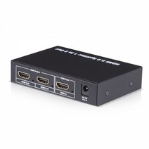 UHD 1x2 HDMI 2.0 분배기(EDID 딥스위치)HDMI분배기 분배기 네트워크 영상장비 음향 비디오 모니터 DVD 블루레이 셋톱박스, 본상품