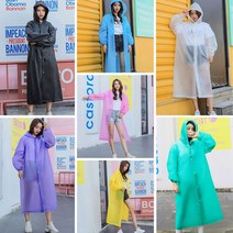 호쿠호니 자전거용우비 백패킹 백패킹우의 캠핑용 등산용 다회용 비옷, 옐로우