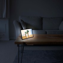 쉽지 A4 탁상용 LED 라이트패널 메뉴판 광고판 조명액자, 화이트