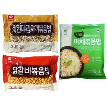 천일식품 치킨데리야끼볶음밥 300g+닭갈비볶음밥 300g+사조대림 가마솥 야채볶음밥 180g