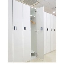 락커 사물함 나무 락카 비밀번호 캐비넷 케비넷 주문제작 락커 헬스장 사우나 회사 목재 제작, 돌출다이얼키, 무광진그레이