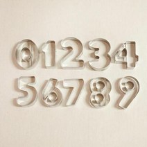 1300K 특별한날의 숫자 생일 쿠키커터 1세트, 단품