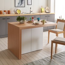 [5천원★즉시할인][★홈바1위] 장인가구 프라임 1200 수납 조리대 홈바 아일랜드 식탁, 오크화이트