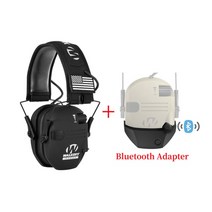 귀고리 용 액티브 헤드폰 전자식 청력 보호 귀 소음 감소 활성 사냥, 13 Black add Adapter