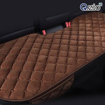 큐지오 논슬립 극세사 차량용 방석 뒷좌석, 그레이, 1개