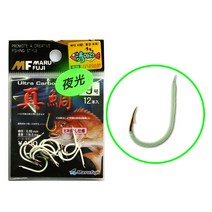 마루후지 참돔 야광 바늘 돌돔 부시리 삼치 우럭 광어 감성돔 낚시 바늘, 마루 감성돔야광바늘1
