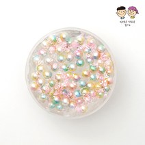 신이랑지오랑 레인보우진주하트 KC인증 안전한 슬라임 액체괴물 무독성, 150g
